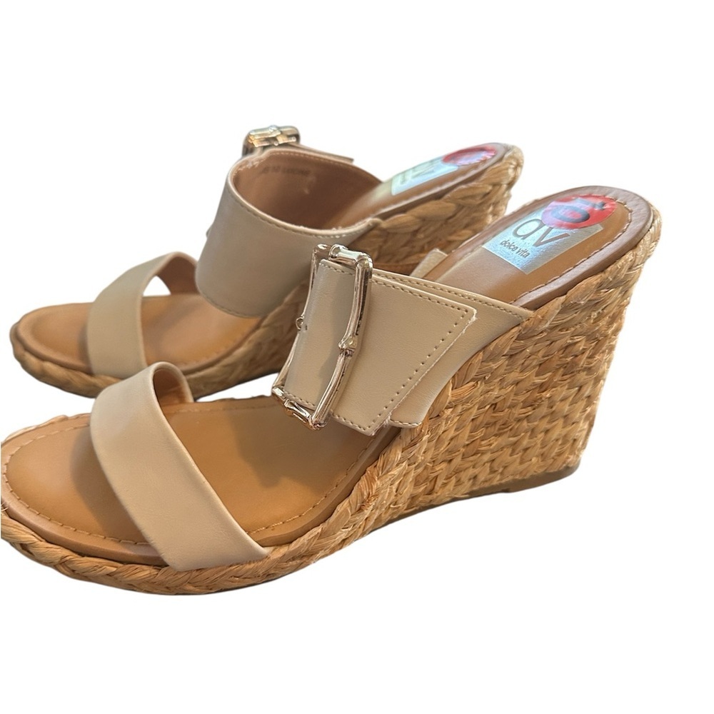 DV by Dolce Vita Women's Cream Wedge Sandals - Picture 3 of 6